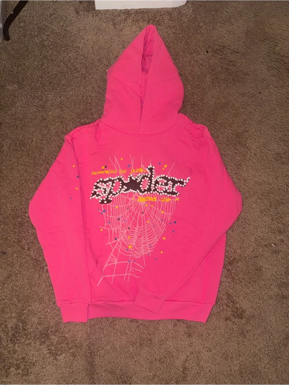 Spider Worldwide x Young thug spider hoodie pink